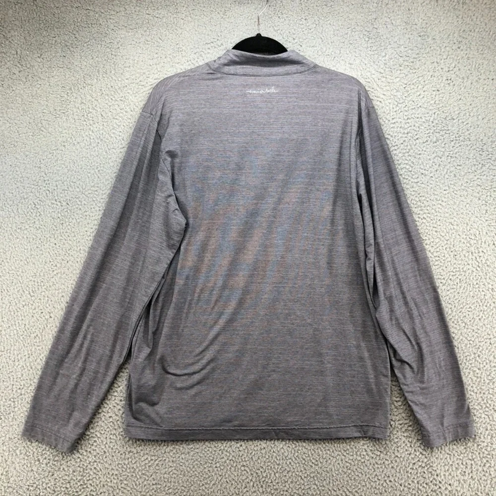 Travis‎ Mathew 1/4 Zip Pullover Mens Large Gray Activewear Golf Preppy Office